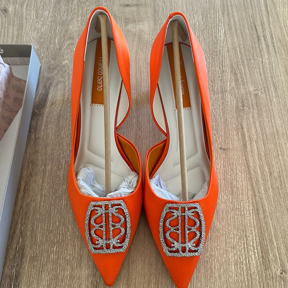 Franco Sarto Orange Heels